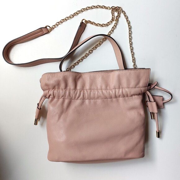 Radley Slouchy Small Drawstring Crossbody Pink Leather Sunny Rise not Loewe - Picture 1 of 16